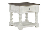 Havalance White/Gray End Table