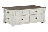 Havalance White/Gray Lift-Top Coffee Table from Ashley - Luna Furniture