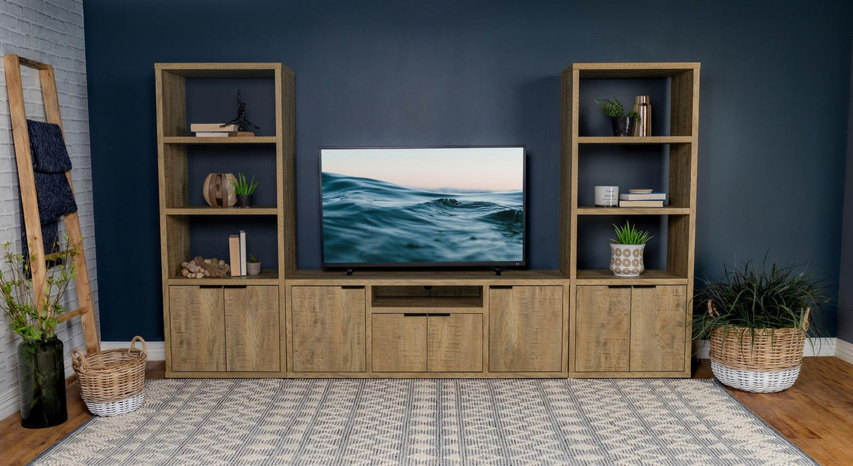 Tabby Mango 3-Piece Entertainment Center With 60" TV Stand from Coaster - Luna Furniture
