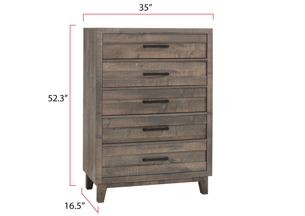 Tacoma Rustic Brown Chest from Crown Mark - Luna Furniture