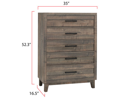 Tacoma Rustic Brown Chest from Crown Mark - Luna Furniture