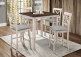 Tahoe Antique White 5-Piece Counter Height Set from Happy Homes - Luna Furniture