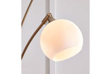 Taliya Champagne/White Arc Lamp from Ashley - Luna Furniture