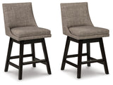 Tallenger Light Gray Counter Height Barstool, Set of 2 from Ashley - Luna Furniture