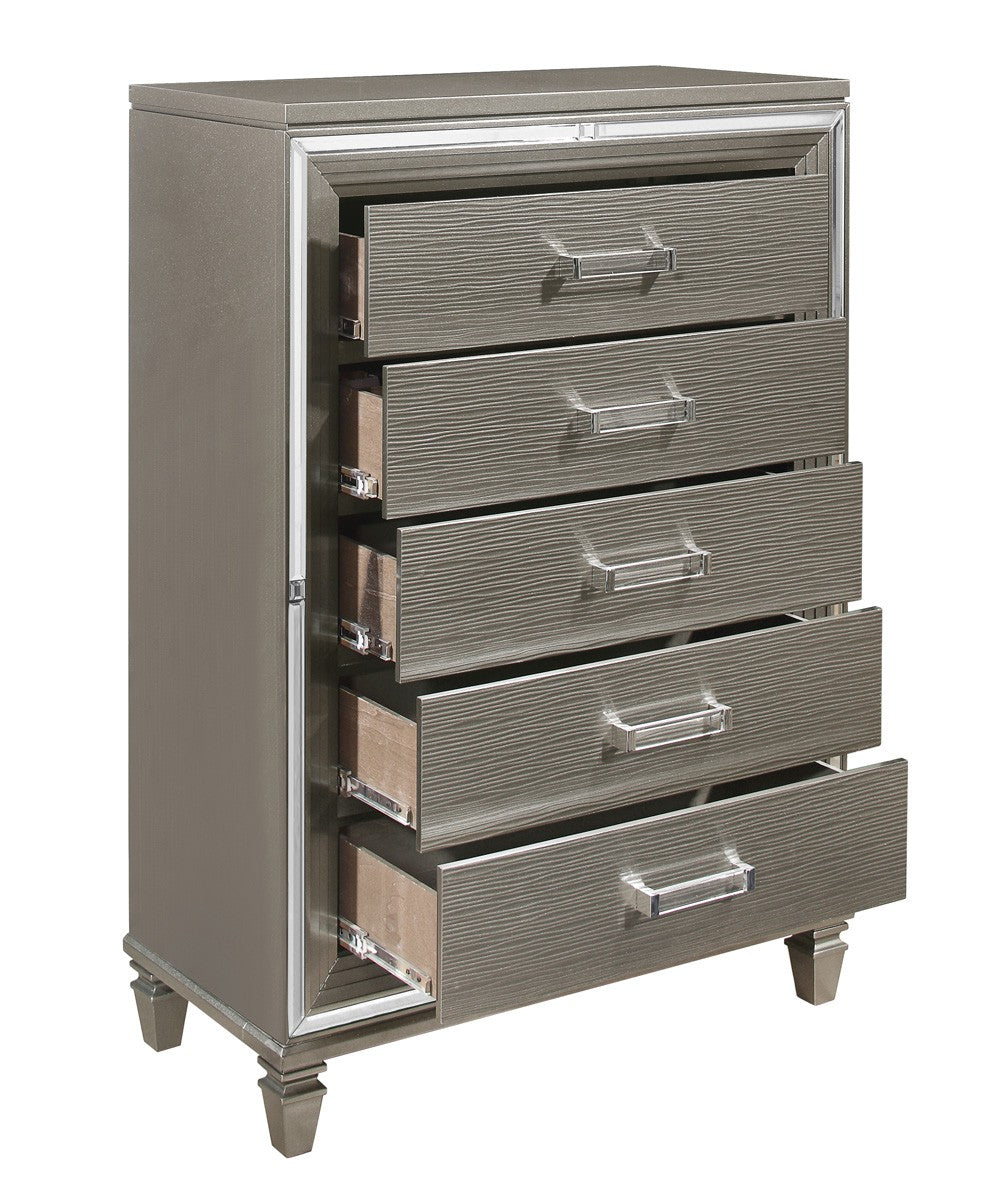 Tamsin Silver/Gray Metallic Chest from Homelegance - Luna Furniture