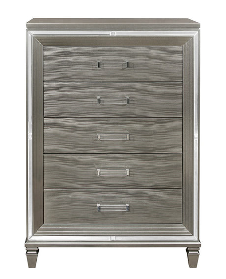 Tamsin Silver/Gray Metallic Chest from Homelegance - Luna Furniture