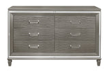 Tamsin Silver/Gray Metallic Dresser from Homelegance - Luna Furniture