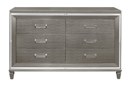 Tamsin Silver/Gray Metallic Dresser from Homelegance - Luna Furniture