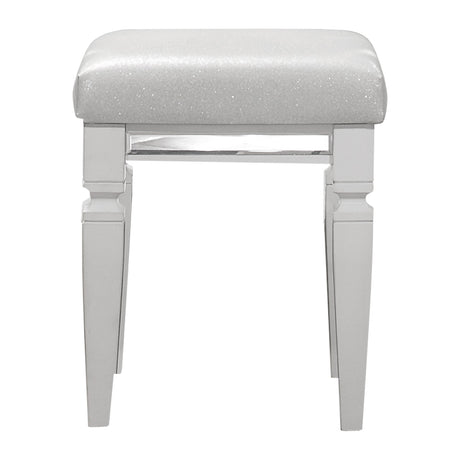 Tamsin White Vanity Stool from Homelegance - Luna Furniture