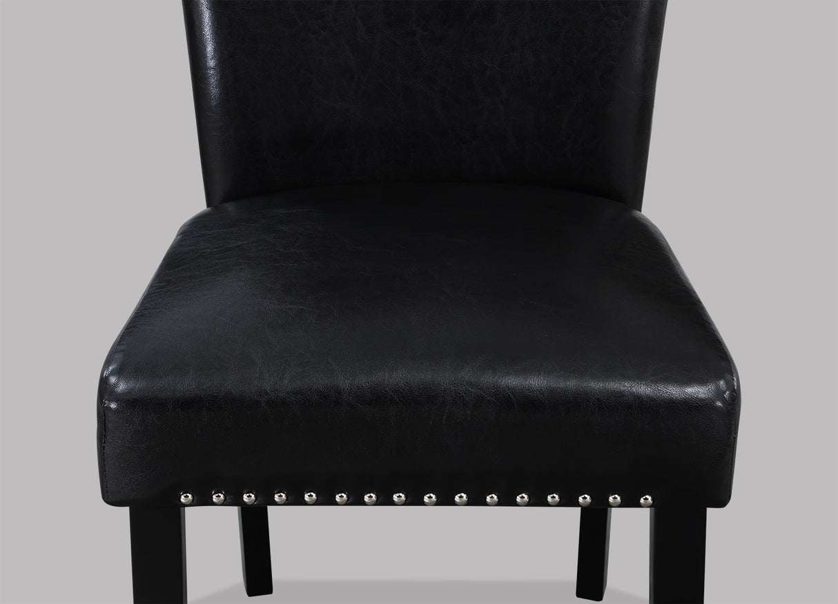 Tanner White/Black Dining Chair, Set of 2 from Crown Mark - Luna Furniture