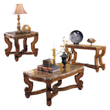 Tarantula Burnished Brown Cherry End Table from Homelegance - Luna Furniture
