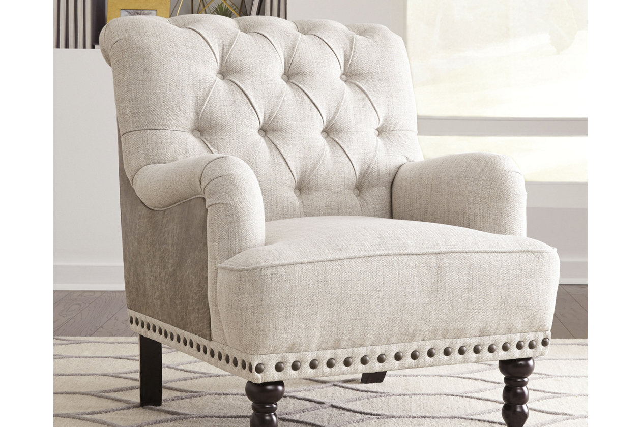 Tartonelle Ivory/Taupe Accent Chair from Ashley - Luna Furniture