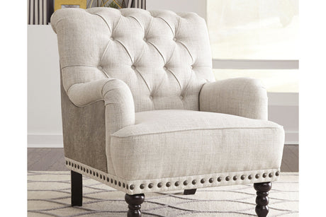Tartonelle Ivory/Taupe Accent Chair from Ashley - Luna Furniture