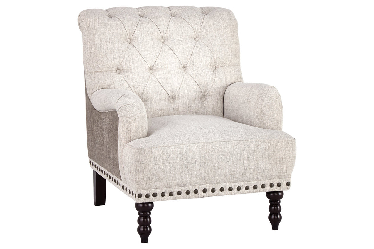 Tartonelle Ivory/Taupe Accent Chair from Ashley - Luna Furniture