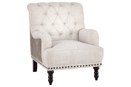 Tartonelle Ivory/Taupe Accent Chair from Ashley - Luna Furniture