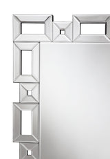 Tavin Geometric Frame Cheval Mirror from Coaster - Luna Furniture