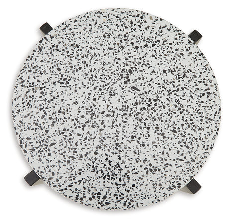 Tellrich Black/White Accent Table from Ashley - Luna Furniture