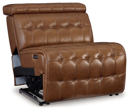 Temmpton Chocolate Power Armless Recliner from Ashley Furniture - Luna Furniture