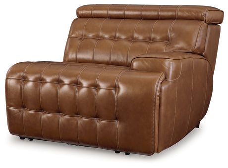 Temmpton Chocolate Right-Arm Facing Power Recliner from Ashley Furniture - Luna Furniture