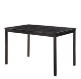 Tempe Black Marble-Top Dining Set from Homelegance - Luna Furniture