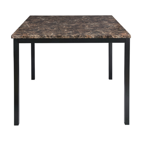 Tempe Brown/Black Marble-Top Counter Height Set from Homelegance - Luna Furniture