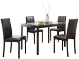 Tempe Brown/Black Side Chair, Set of 2 from Homelegance - Luna Furniture