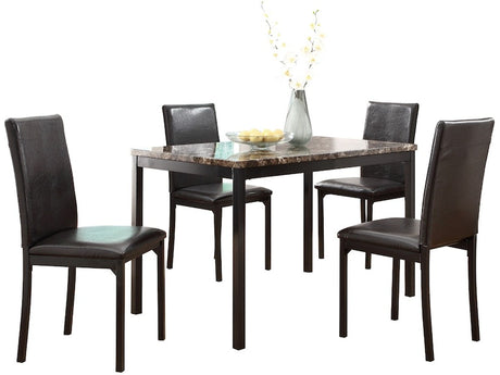 Tempe Brown/Black Side Chair, Set of 2 from Homelegance - Luna Furniture