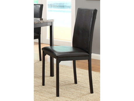Tempe Brown/Black Side Chair, Set of 2 from Homelegance - Luna Furniture