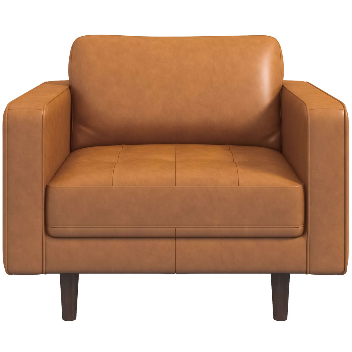 Tessa Tan Leather Lounge Chair from Midinmod - Luna Furniture