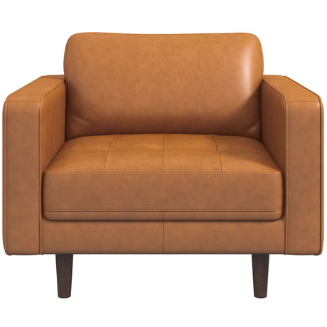 Tessa Tan Leather Lounge Chair from Midinmod - Luna Furniture