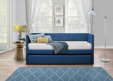Therese Blue Daybed with Trundle from Homelegance - Luna Furniture