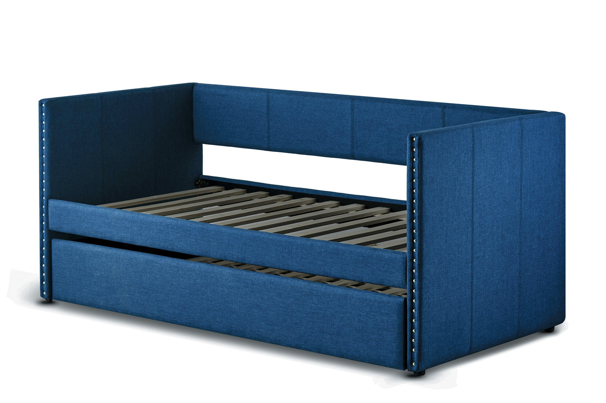 Therese Blue Daybed with Trundle from Homelegance - Luna Furniture