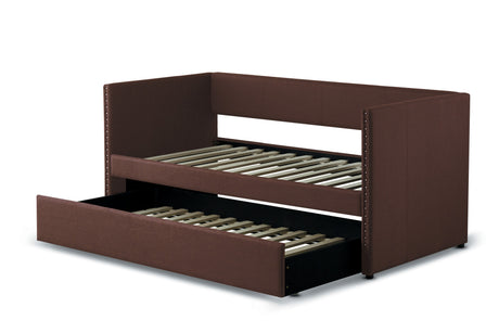 Therese Chocolate Daybed with Trundle from Homelegance - Luna Furniture