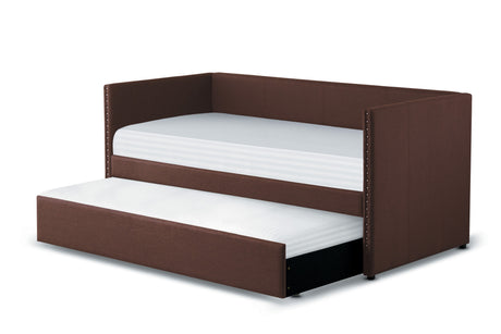 Therese Chocolate Daybed with Trundle from Homelegance - Luna Furniture