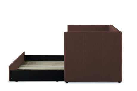 Therese Chocolate Daybed with Trundle from Homelegance - Luna Furniture