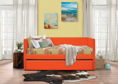 Therese Orange Daybed with Trundle from Homelegance - Luna Furniture