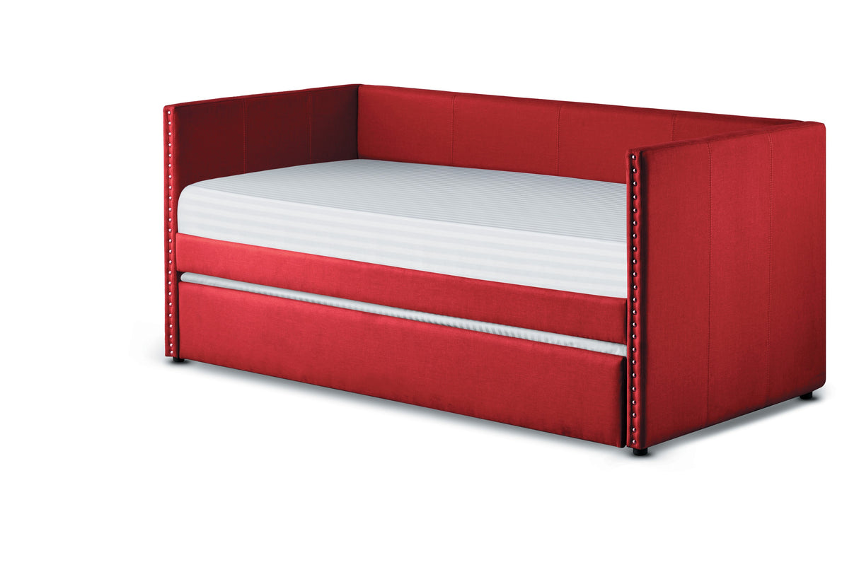 Therese Red Daybed with Trundle from Homelegance - Luna Furniture