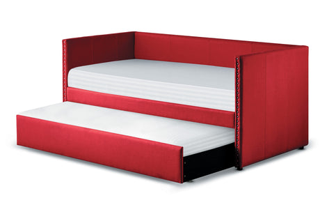Therese Red Daybed with Trundle from Homelegance - Luna Furniture