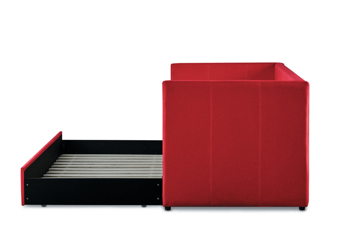 Therese Red Daybed with Trundle from Homelegance - Luna Furniture