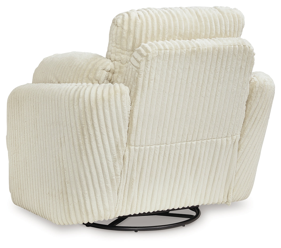 Tie-Breaker Ivory Swivel Glider Recliner from Ashley - Luna Furniture