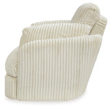 Tie-Breaker Ivory Swivel Glider Recliner from Ashley - Luna Furniture