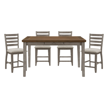 5761GY 5-Piece Dining Room Set (Table and 4 Chairs) from Homelegance - Luna Furniture