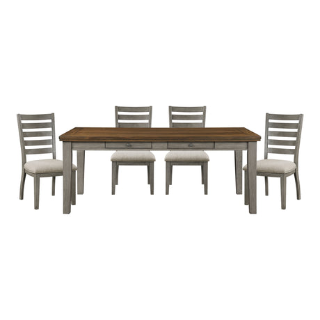 5761GY 5-Piece Counter Height Set (Table and 4 Chairs) from Homelegance - Luna Furniture
