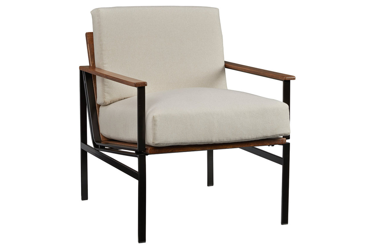 Tilden Ivory/Brown Accent Chair from Ashley - Luna Furniture
