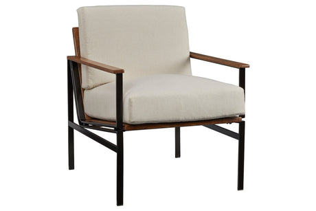 Tilden Ivory/Brown Accent Chair from Ashley - Luna Furniture