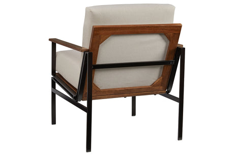 Tilden Ivory/Brown Accent Chair from Ashley - Luna Furniture