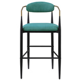 Tina Green Metal Pub Height Upholstered Bar Stool, Set of 2 from Coaster - Luna Furniture