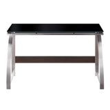 Tioga Espresso/Chrome Writing Desk from Homelegance - Luna Furniture