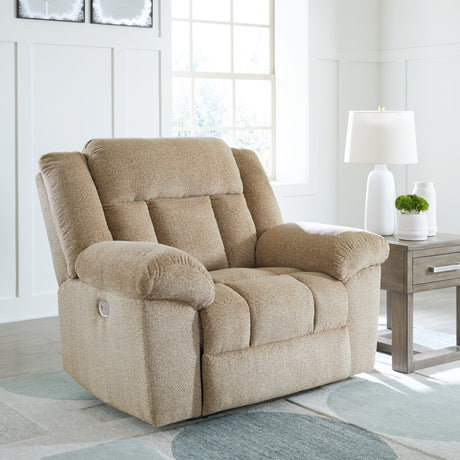 Tip-Off Wheat Power Recliner from Ashley - Luna Furniture