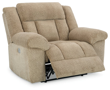 Tip-Off Wheat Power Recliner from Ashley - Luna Furniture